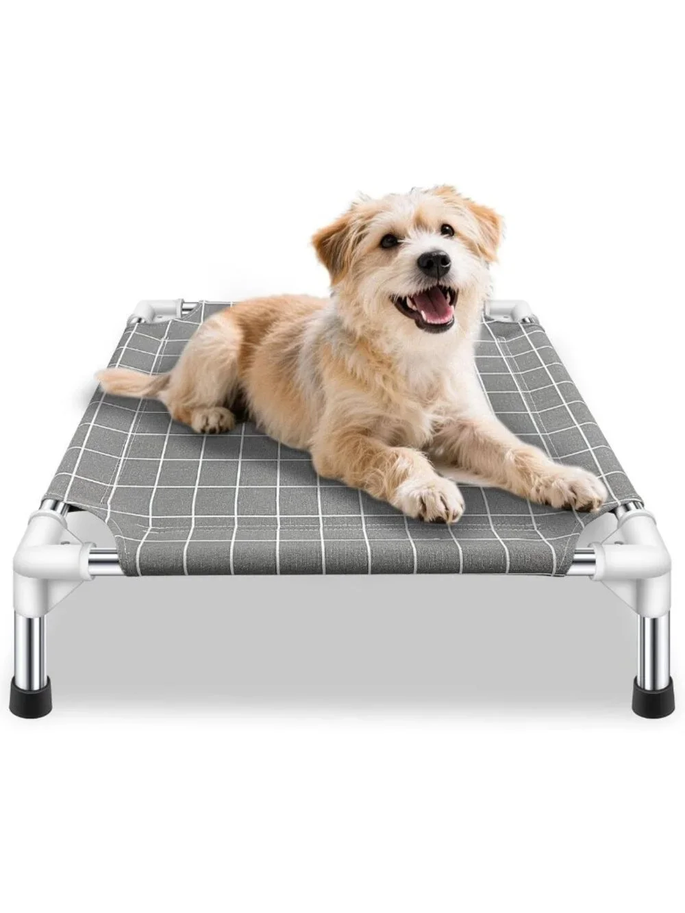 Elevated Dog Bed Cot - Raised Pet Bed for Small Dogs, Comfortable & Durable
